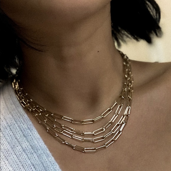 Link 24K Plated necklace - Picture 2 of 3